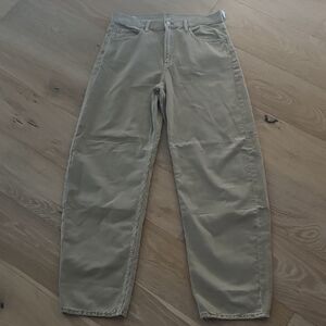 NWT GAP Women's Barrel High Rise Tan Jeans - Tall